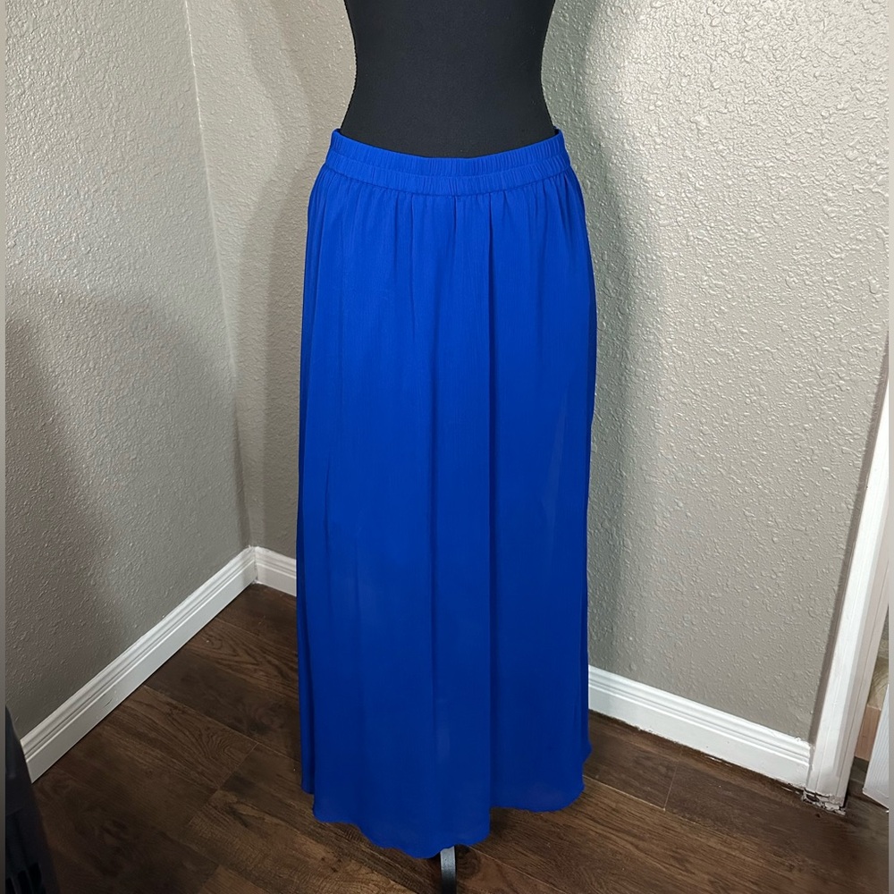 NWOT Old Navy Pleated Maxi Skirt in cobalt blue‎